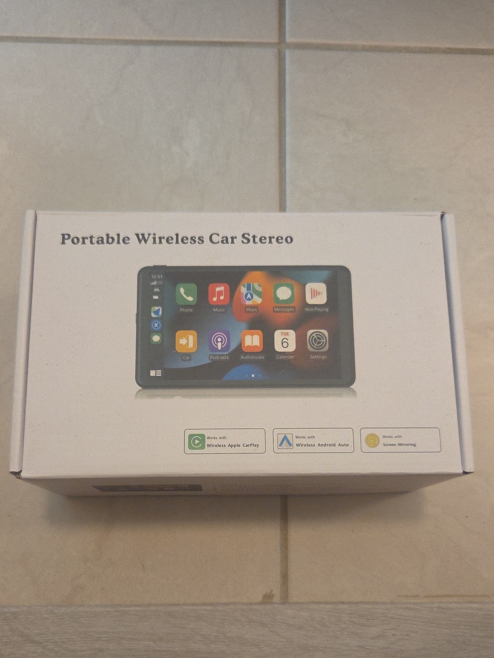 Portable Wireless Car Stereo - Black